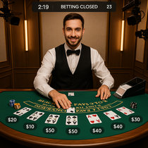 OnlySpins - Live Blackjack - Croupier en Direct
